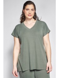 μπλούζα ριπ σε άνετη γραμμή