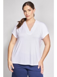 basic μπλούζα με φάσα v
