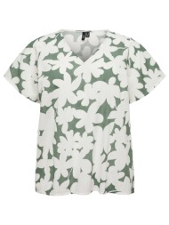 φλοράλ t-shirt με v από ...