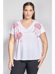 βαμβακερό t-shirt με ...