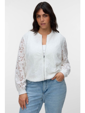 δαντελένιο bomber τζάκετ με οργανικό βαμβάκι vero moda
