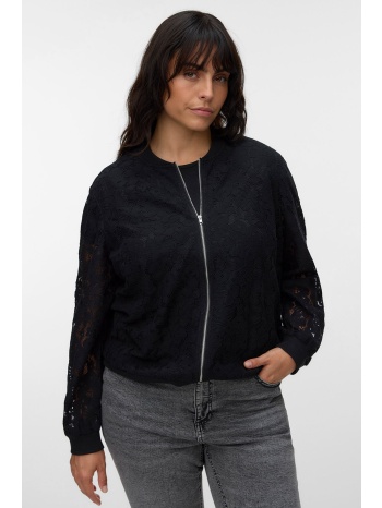 δαντελένιο bomber τζάκετ με οργανικό βαμβάκι vero moda