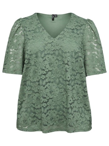 δαντελένιο τοπ με οργανικό βαμβάκι vero moda