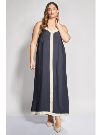 μάξι φόρεμα με τιράντες και φάσα vero moda
