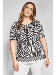 μπλούζα με γεωμετρικό ...