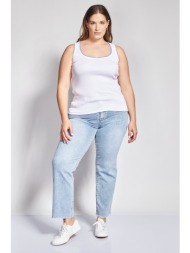 prbt τζιν παντελόνι straight fit ξεβαμμένο