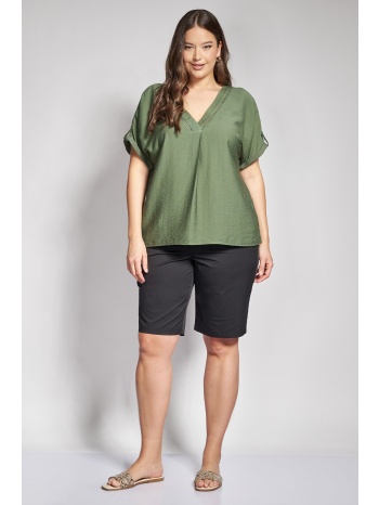 βερμούδα καμπαρντίνα με τσέπες