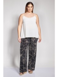 παντελόνα floral print ελαστική