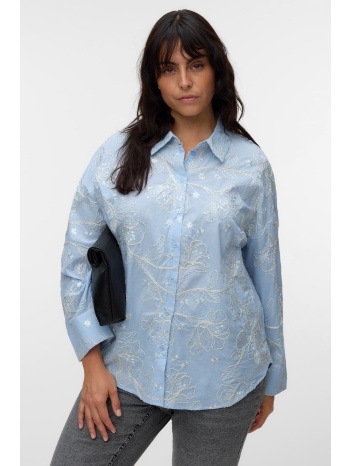 βαμβακερό πουκάμισο με κέντημα vero moda