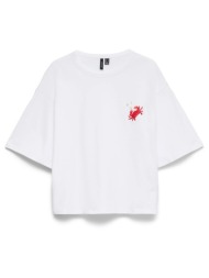 βαμβακερό t-shirt με ...