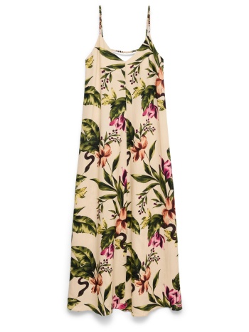 μάξι slip on dress με τιράντες και φλοράλ μοτίβο vero moda