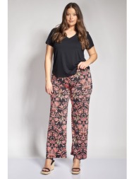 ψηλόμεση παντελόνα boho φλοράλ εμπριμέ