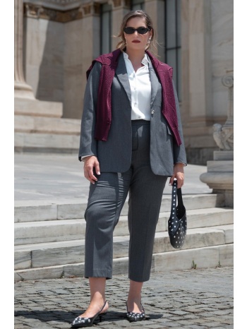 peg παντελόνι κοστουμιού twill με διακοσμητικά θηλάκια