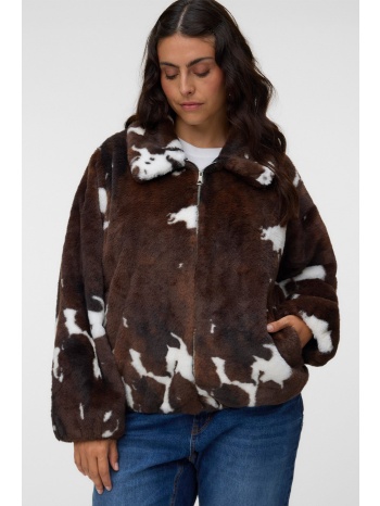 τζάκετ σε animal print vero moda - καφέ