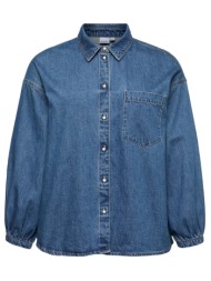 denim πουκάμισο vero moda - μπλε