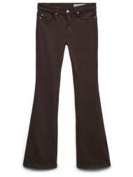 τζιν παντελόνι καμπάνα με χρώμα vero moda - καφέ