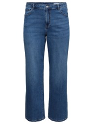ψηλόμεσο τζιν παντελόνι σε wide-leg γραμμή vero moda - μπλε