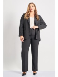 παντελόνι tailored κρεπ - μαύρο