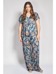 prbt παντελόνα ζέρσεϊ με floral print - μπλε