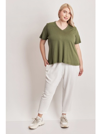 παντελόνι με ρεβέρ washed σε προσφορά