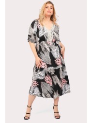 maxi φόρεμα σε botanical print