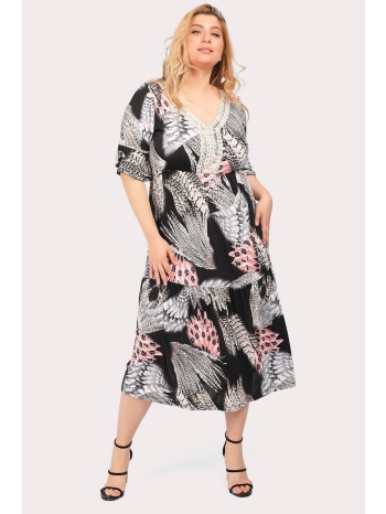 maxi φόρεμα σε botanical print σε προσφορά