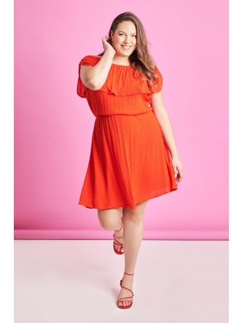 prbt φόρεμα μίνι έξωμο με πον πον σε προσφορά