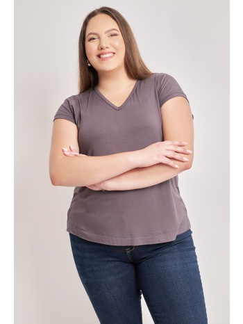 μπλούζα v με ραφές από φυτική ίνα bamboo σε προσφορά