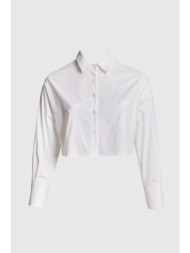 prbt cropped πουκάμισο ποπλίνα