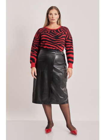 φούστα δερματίνης κρουαζέ σε προσφορά