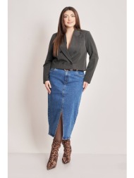 vero moda τζιν φούστα με σκίσιμο