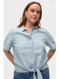 ριγέ τζιν πουκάμισο με ...