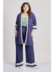 πλεκτή ανάγλυφη παντελόνα