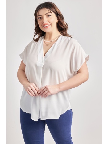 μπλούζα σιφόν με κουφόπιετα σε προσφορά