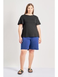 μονόχρωμο σορτς βισκόζη