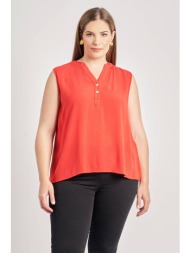 μπλούζα αμάνικη βισκόζη γκοφρέ