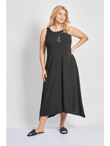 αμάνικο ριπ μακρύ φόρεμα σε προσφορά