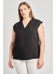 μπλούζα αμάνικη με v όψη ...