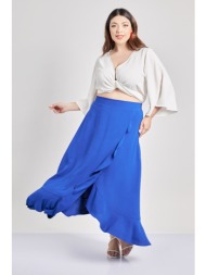 μάξι κρουαζέ φούστα με ...