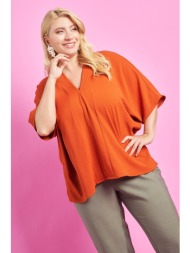 prbt μπλούζα με δέσιμο πίσω washed ανάγλυφο