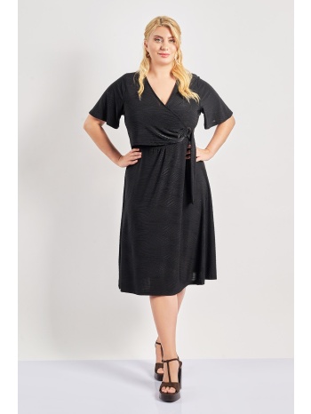 φόρεμα κρουαζέ ελαστικό ζακάρ κυματιστό σε προσφορά