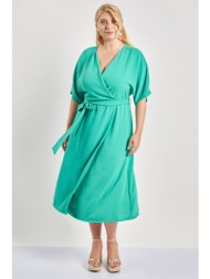 κρουαζέ αέρινο φόρεμα με ...