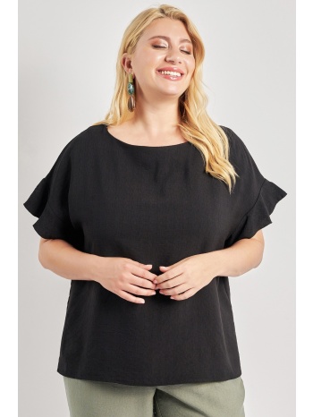 μπλούζα ρεγιόν όψη λινό σε προσφορά