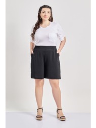 βερμούδα washed με ανάγλυφη υφή