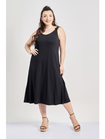 μίντι φόρεμα με τιράντες με αγκράφες σε προσφορά