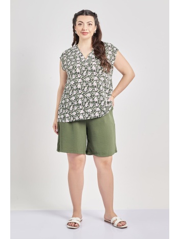 βερμούδα washed με ανάγλυφη υφή σε προσφορά