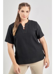 μπλούζα washed με χάντρα