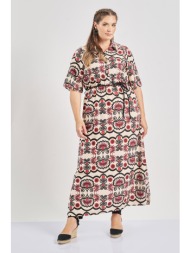 εμπριμέ φόρεμα σε boho ...