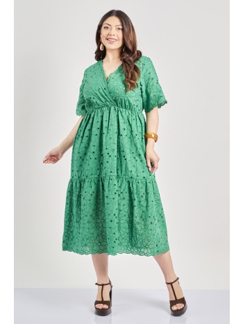 φόρεμα μπροντερί βαμβακερό σε προσφορά