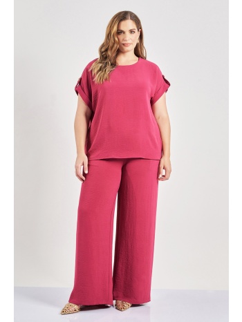 μακριά παντελόνα washed με δέσιμο σε προσφορά